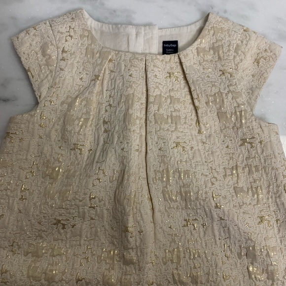 Baby gap gold and beige dress - Picture 3 of 8